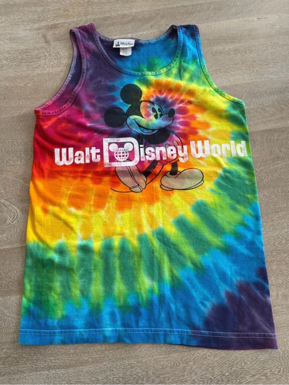 EUC Disney Tie-Dye Mickey Tank Top - Rainbow - S